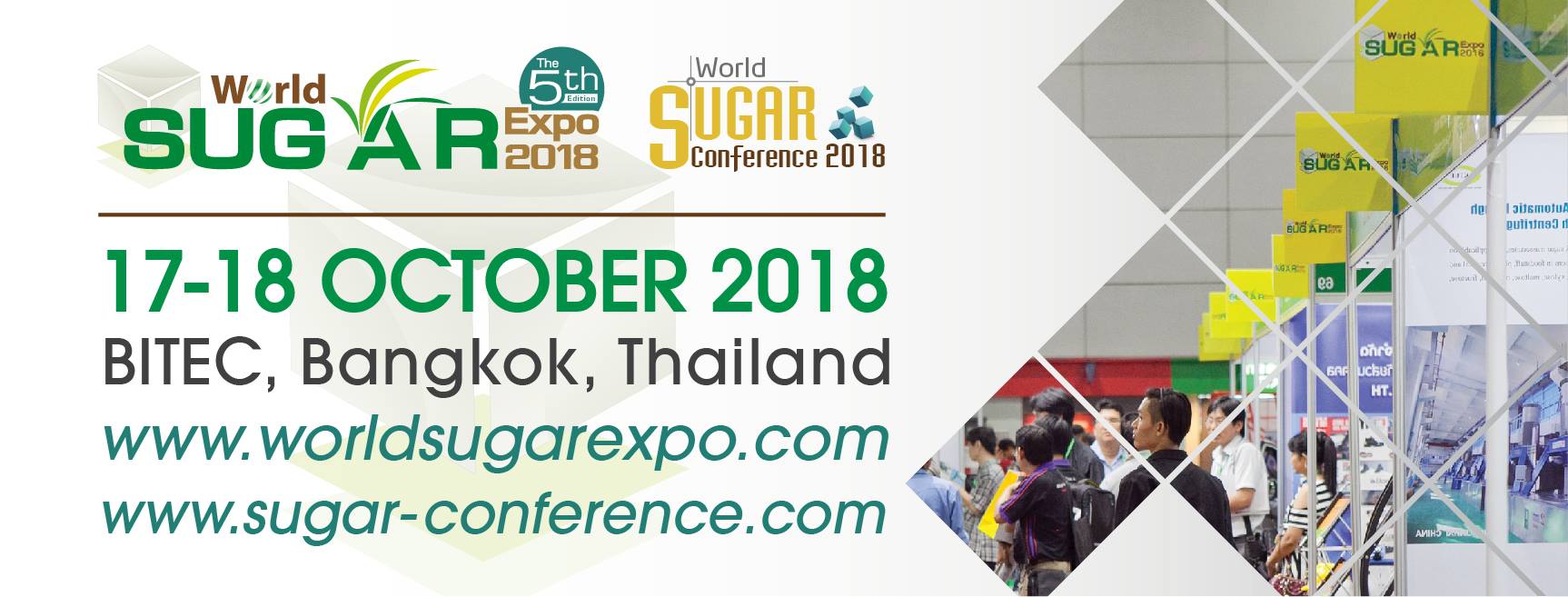 World Sugar Expo & Conference 2018 : 17-19 October 2018